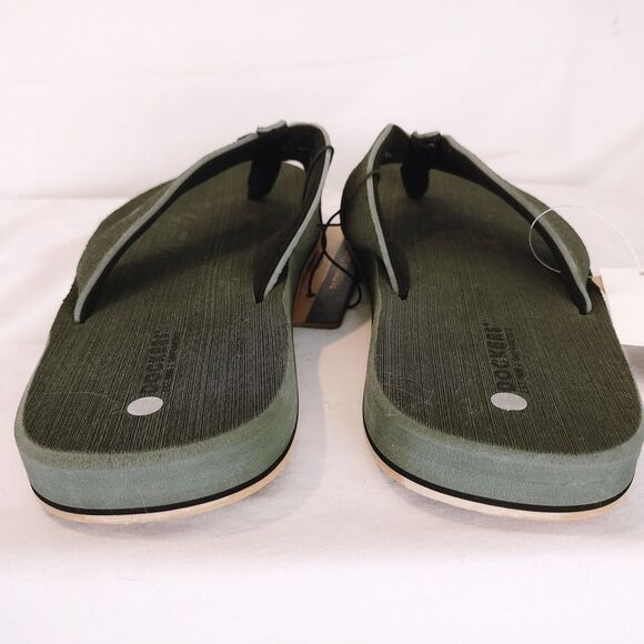 Dockers Hunter Green Brushed Eva Flip Flops Mens Size XL 12-13 - Picture 7 of 9